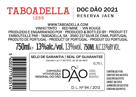 Taboadella Reserva Jaen 2021