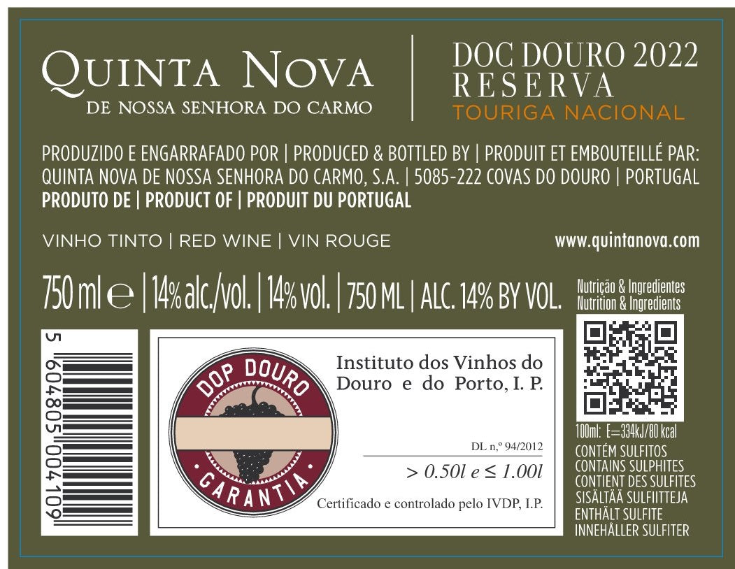 Quinta Nova Reserva Touriga Nacional 2022