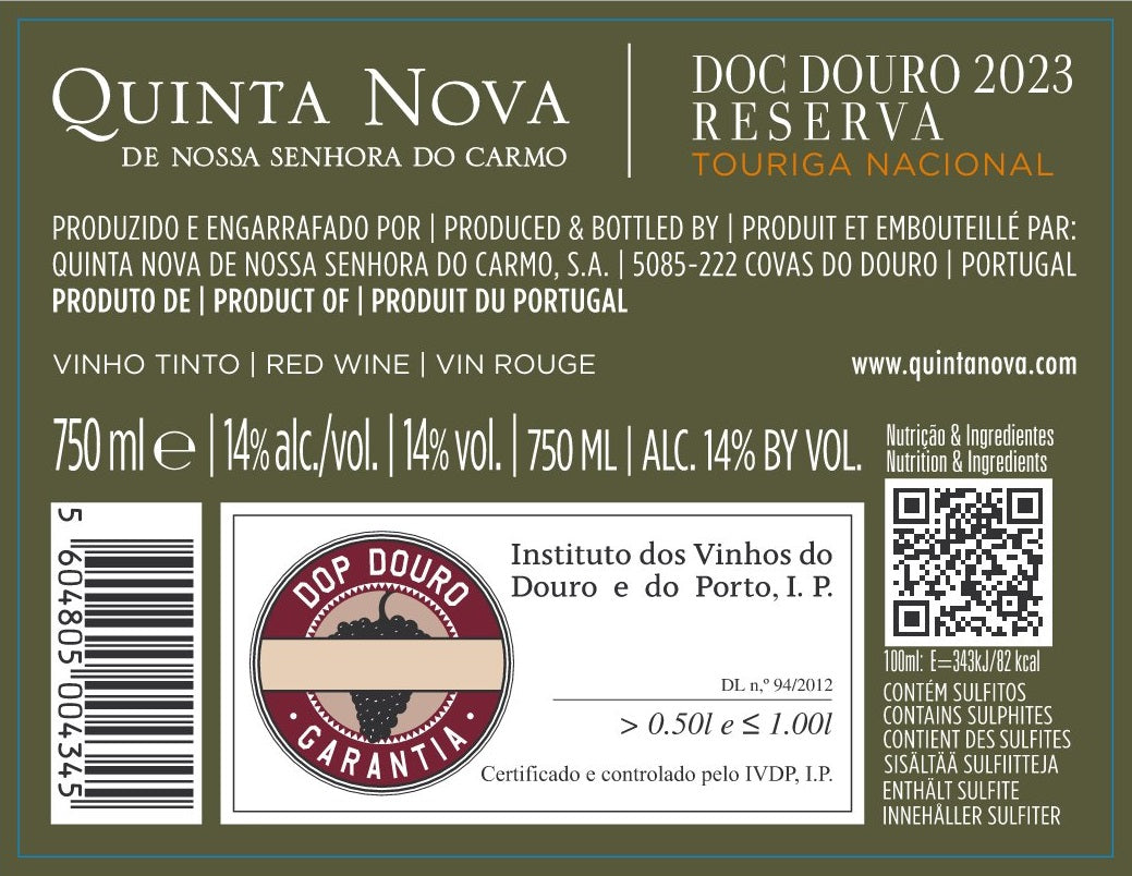 Quinta Nova Reserva Touriga Nacional 2022