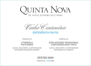 Caixa de Cartão Dupla Quinta Nova Vinha Centenária - Ref P28/P21  e Ref P29/P21 2020
